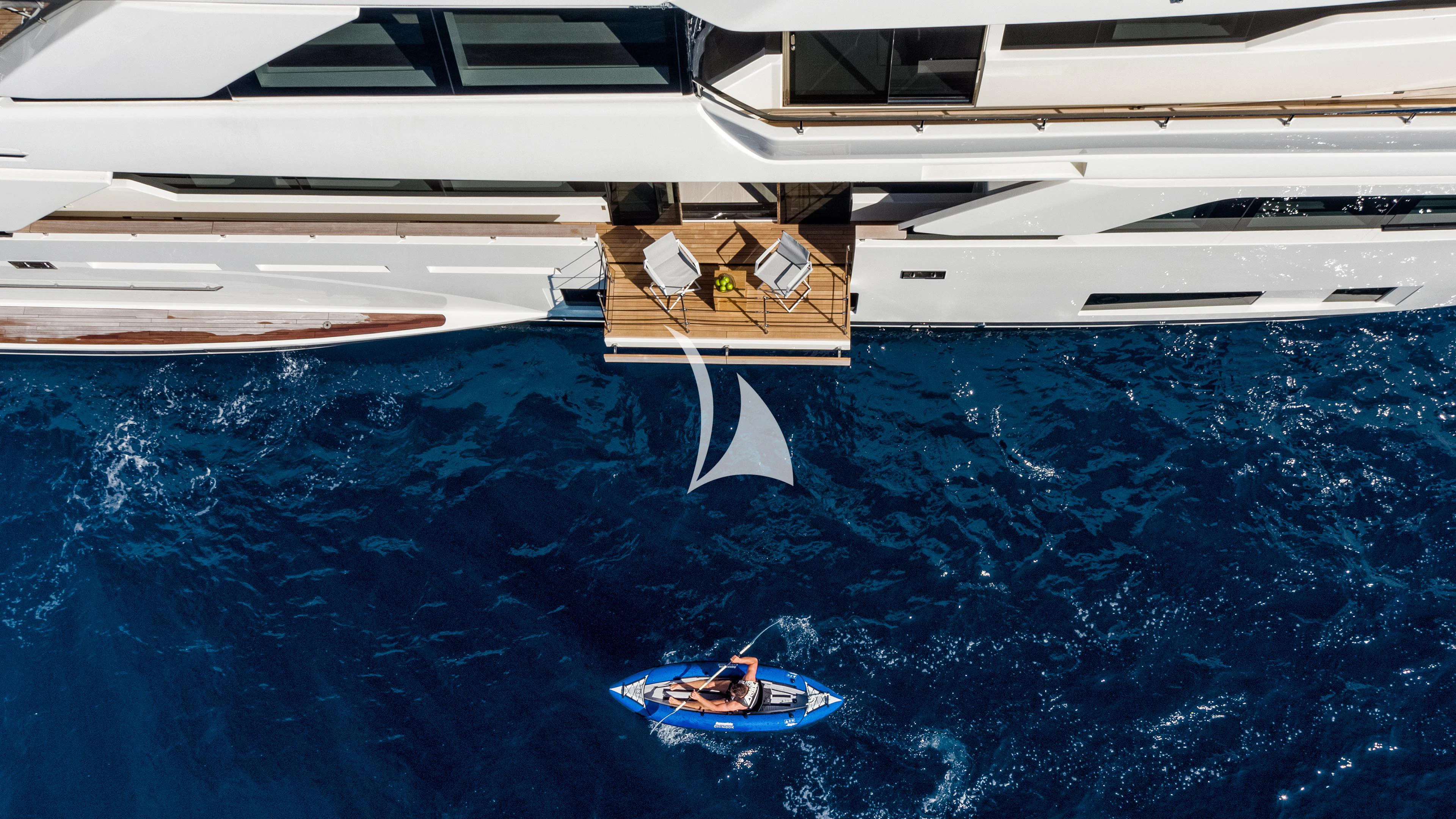a person in a boat aboard PALOMA Yacht for Sale