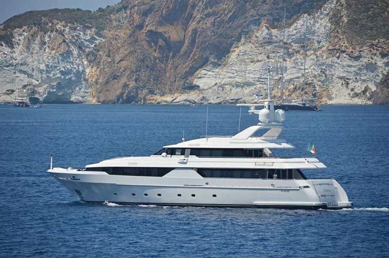 a boat on the water aboard ALDEBARAN PRIMO Yacht for Sale