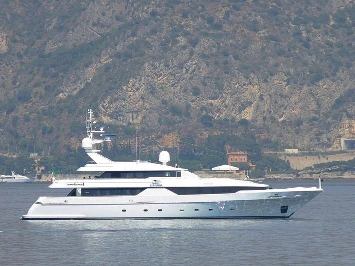 a boat in the water aboard ALDEBARAN PRIMO Yacht for Sale