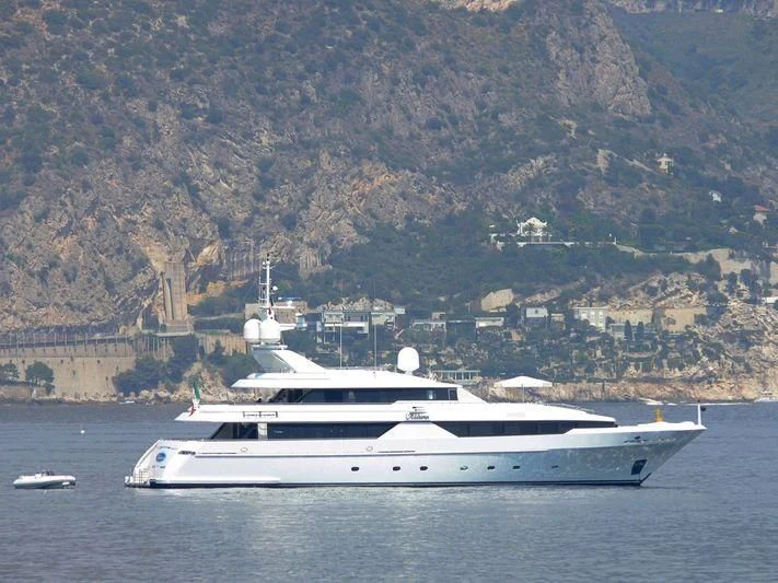 a boat on the water aboard ALDEBARAN PRIMO Yacht for Sale