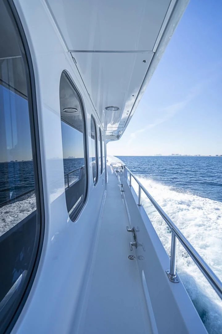 a boat on the water aboard SEAQUEST Yacht for Sale