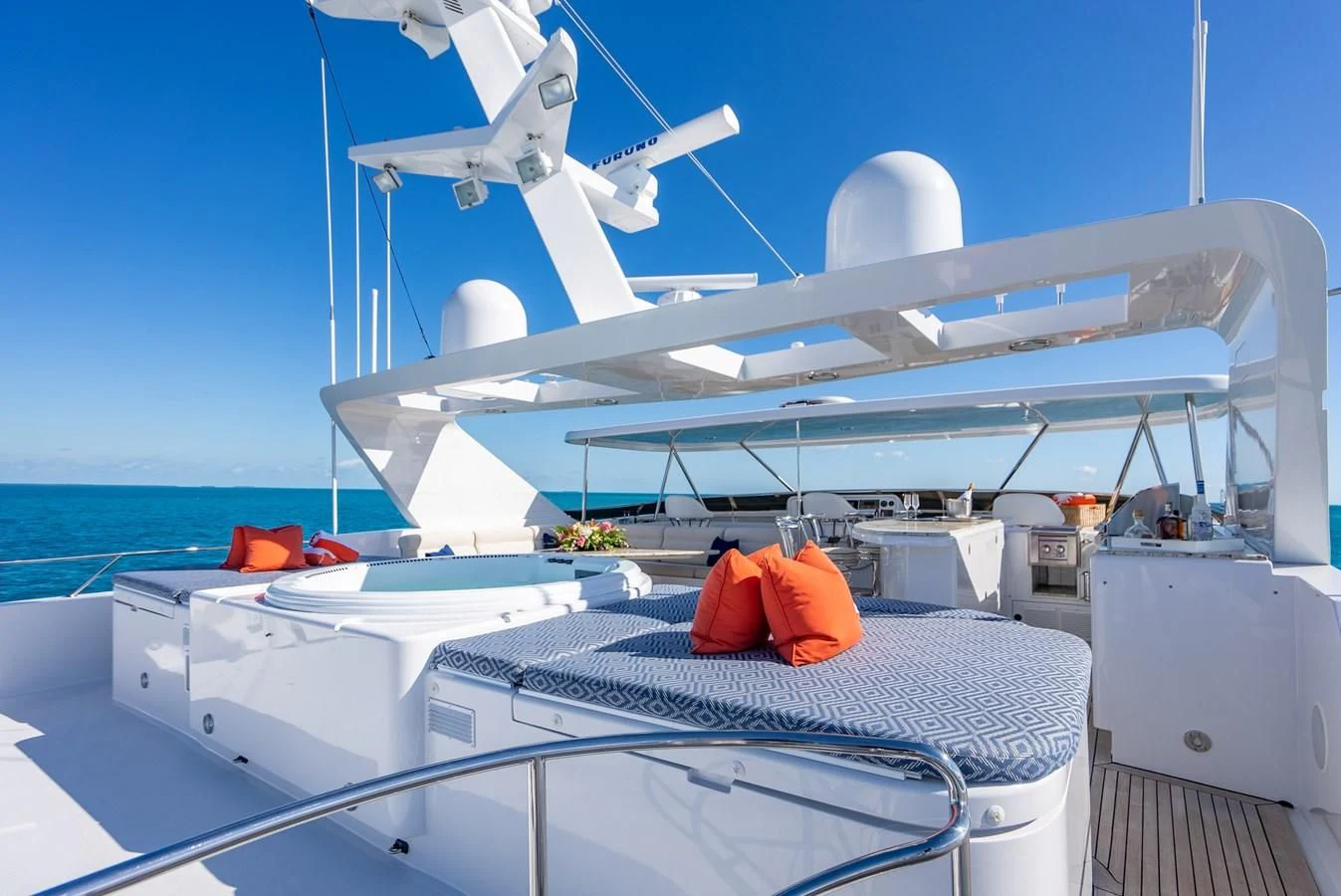 a boat on the water aboard SEAQUEST Yacht for Sale