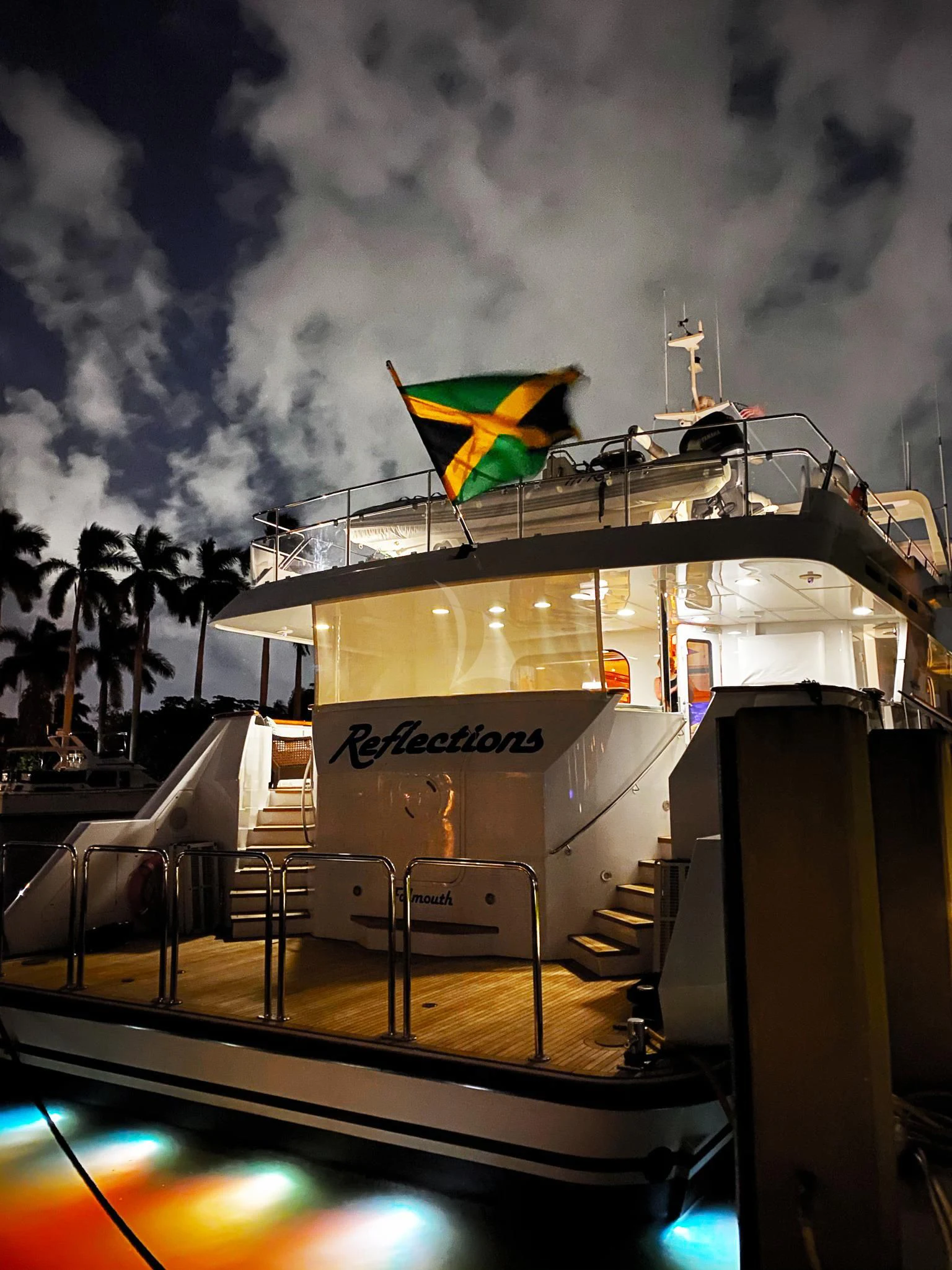 a boat on a dock aboard SEAQUEST Yacht for Sale