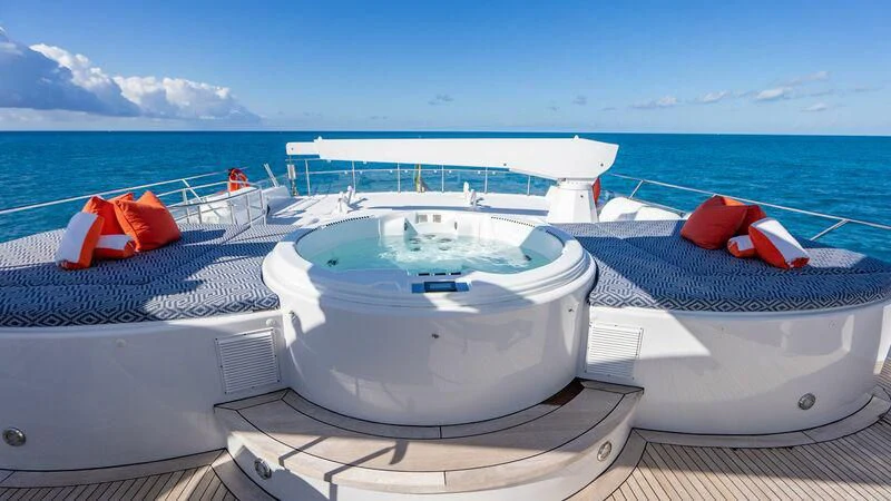 a boat on the water aboard SEAQUEST Yacht for Sale