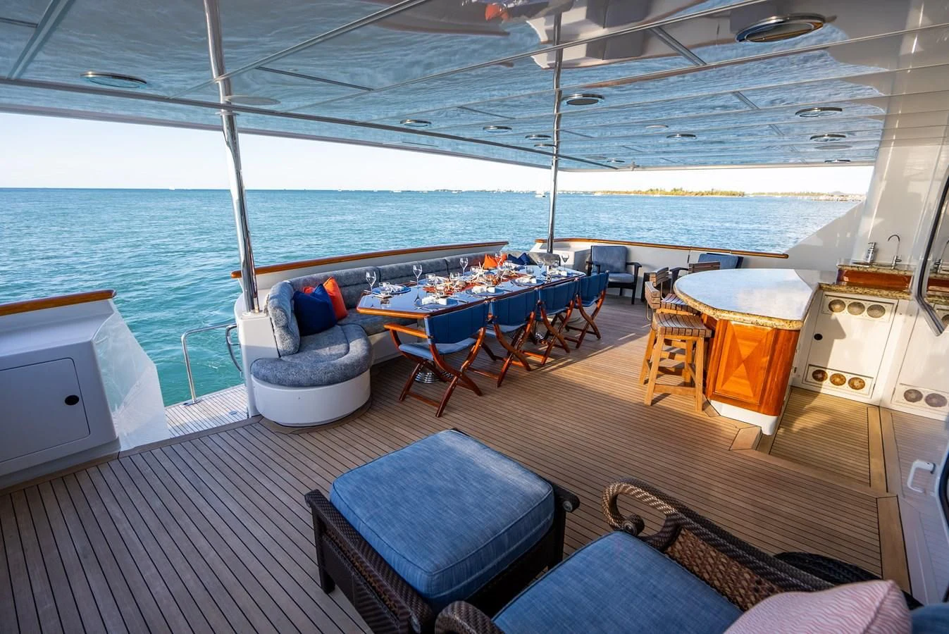 a boat on the water aboard SEAQUEST Yacht for Sale