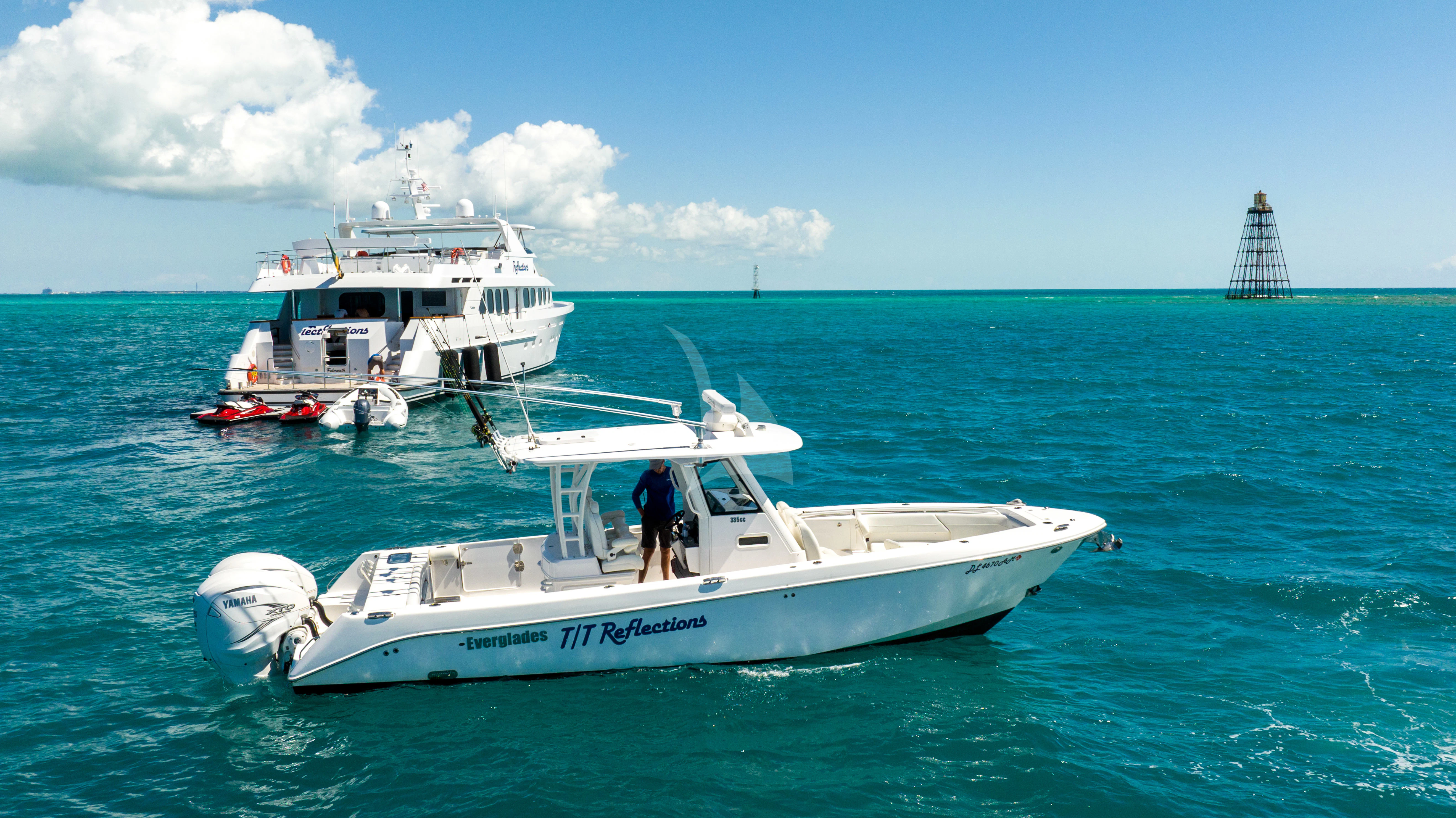 a boat in the water aboard SEAQUEST Yacht for Sale