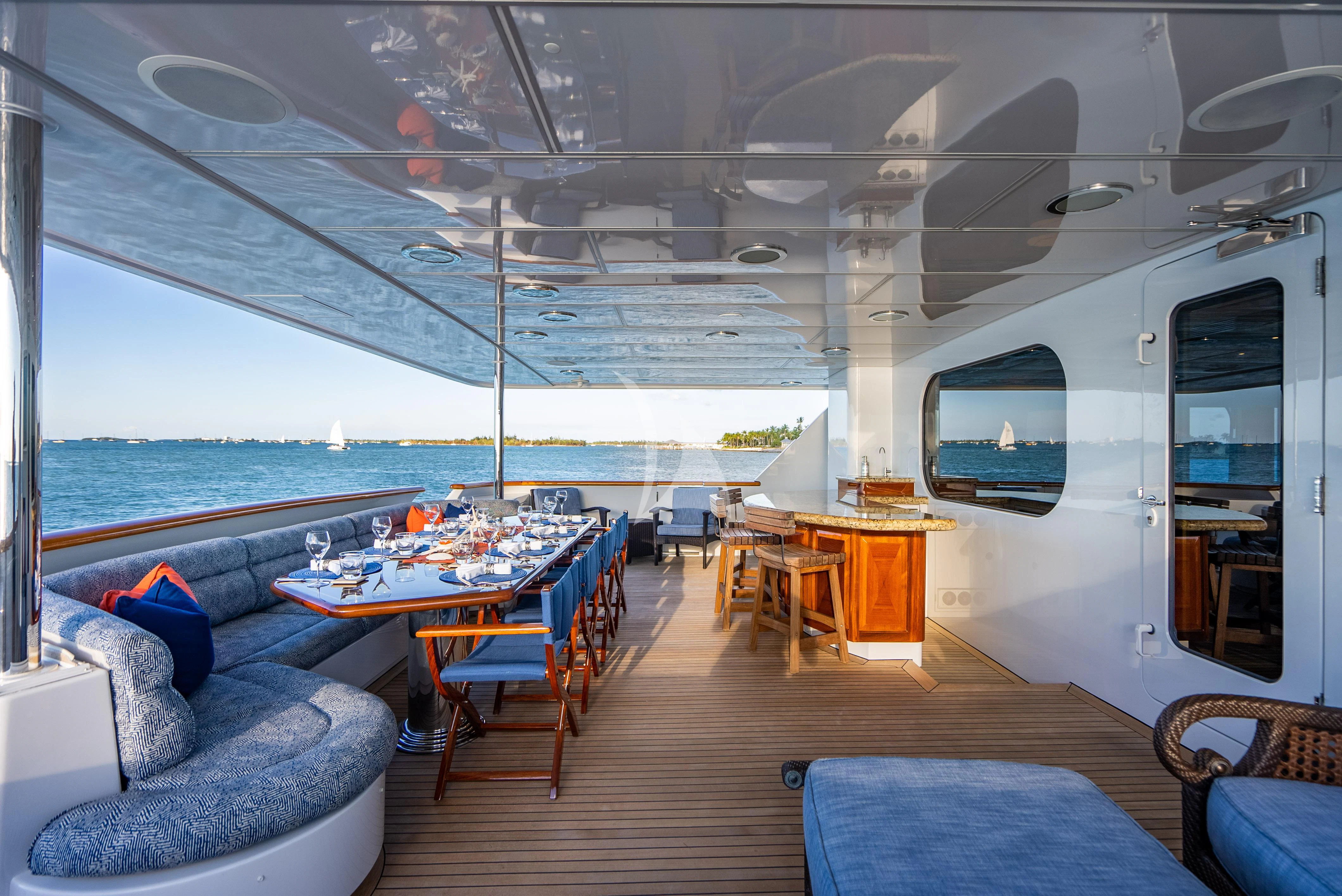 inside of a boat aboard SEAQUEST Yacht for Sale