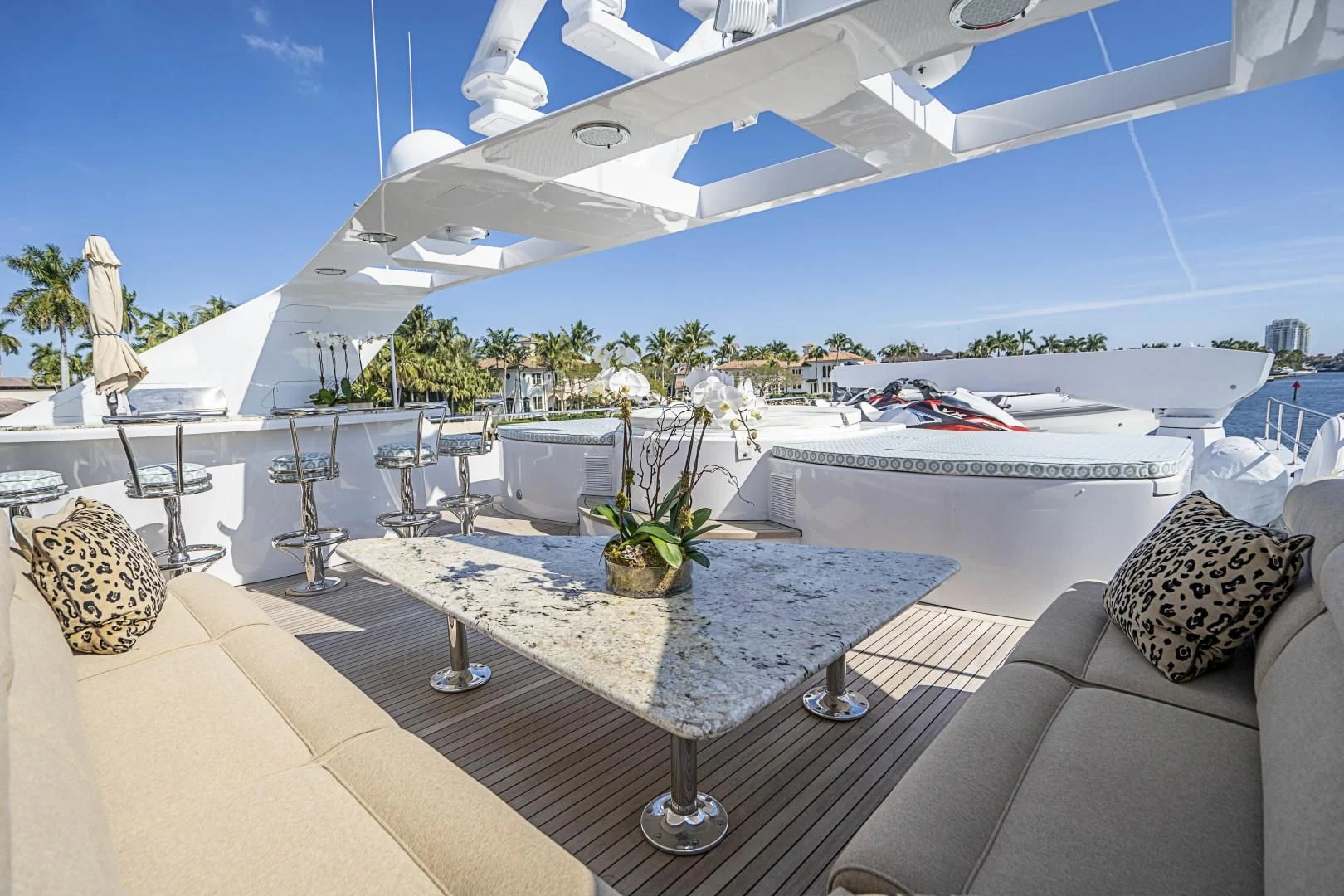a large swimming pool aboard SEAQUEST Yacht for Sale