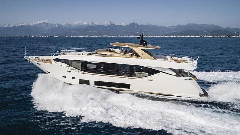 a boat on the water aboard KIMOJO Yacht for Sale