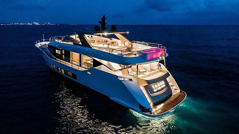 a boat on the water aboard KIMOJO Yacht for Sale