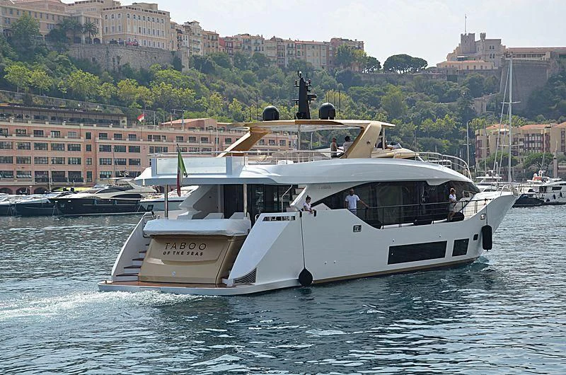 a boat on the water aboard KIMOJO Yacht for Sale
