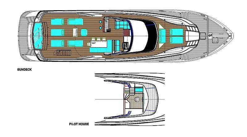 diagram aboard KIMOJO Yacht for Sale