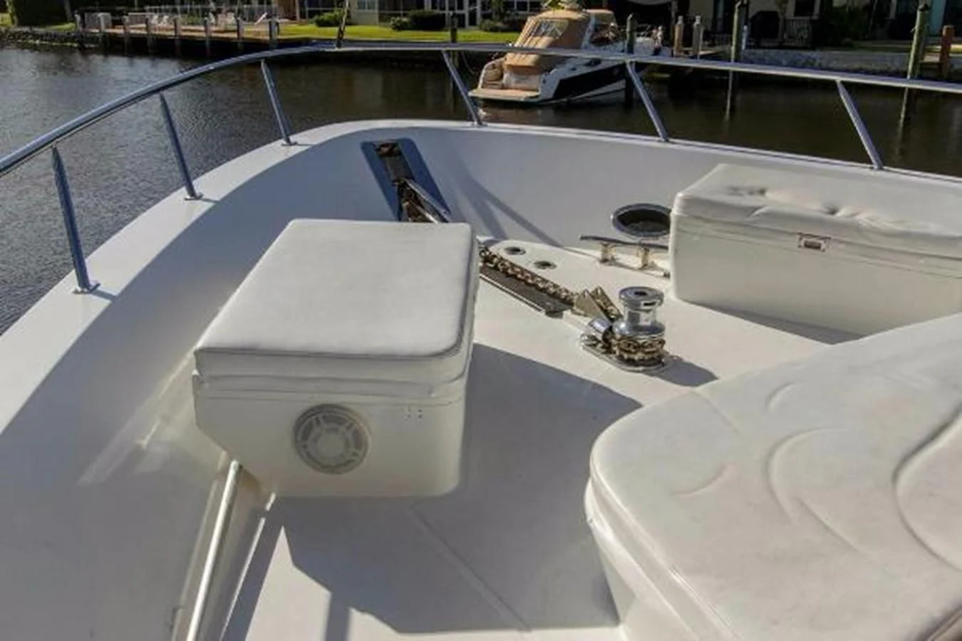 a white rectangular object on a glass surface aboard MONARCH Yacht for Sale