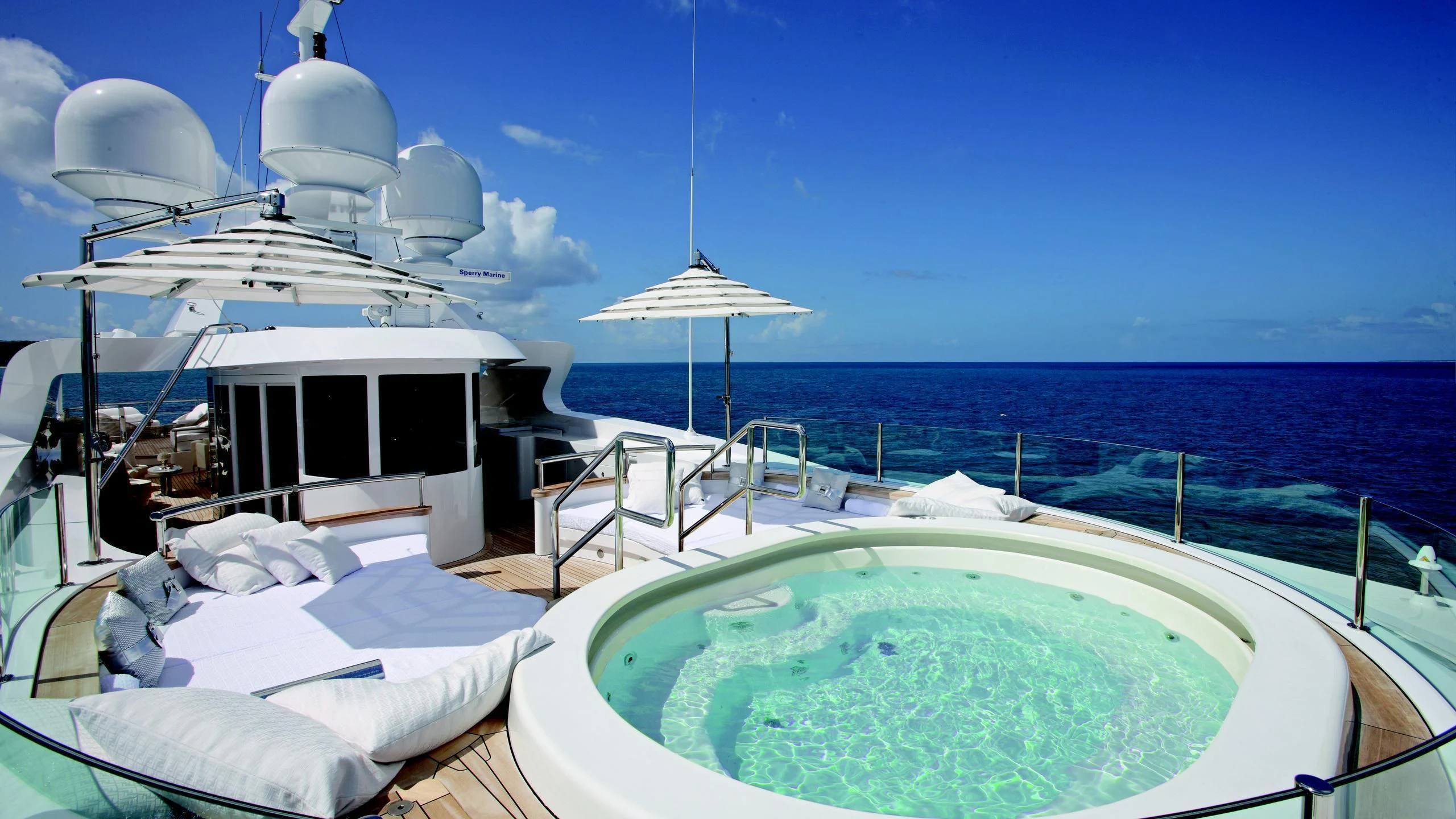 a pool on a boat aboard MONARCH Yacht for Sale