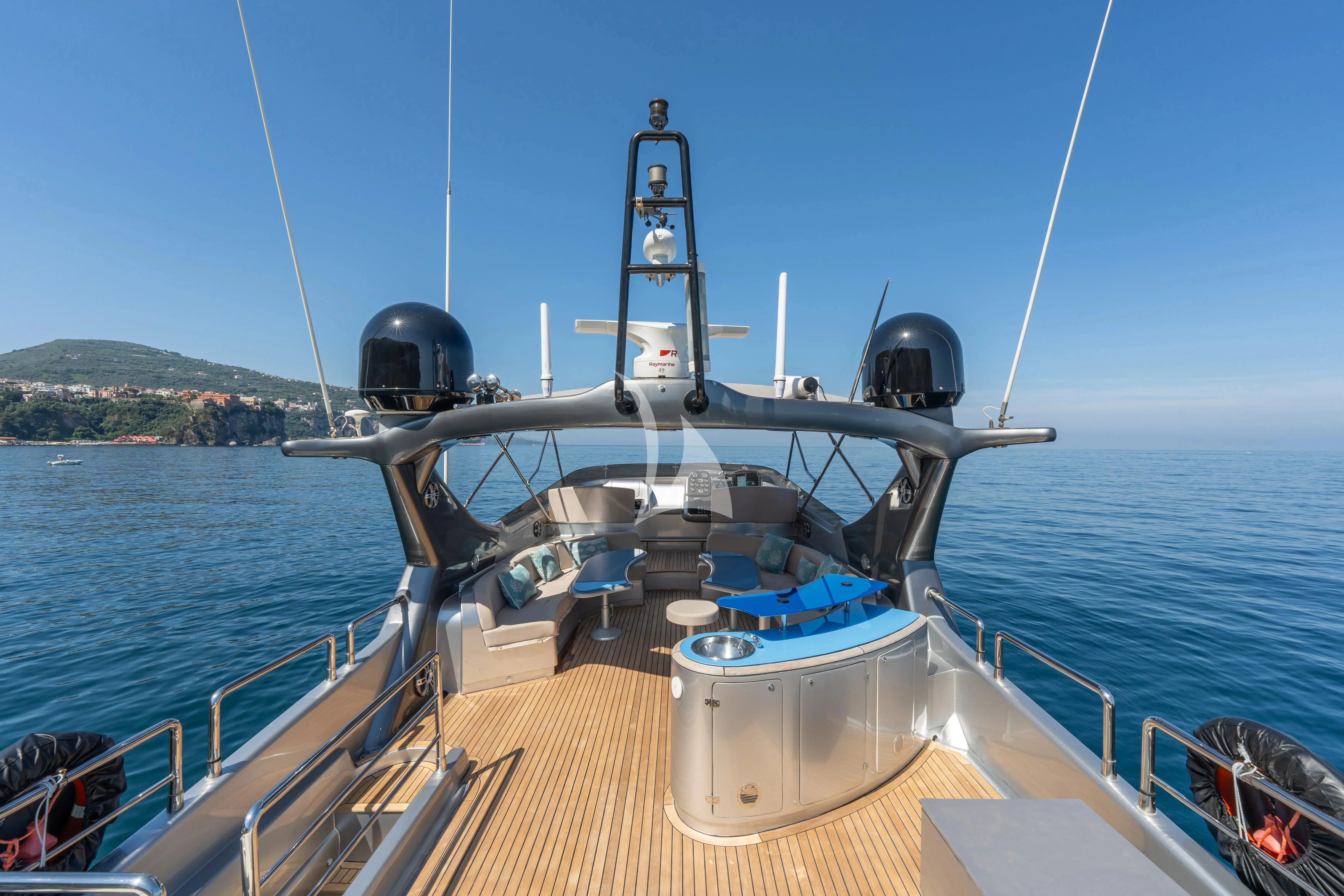 a boat on the water aboard LADY B Yacht for Charter