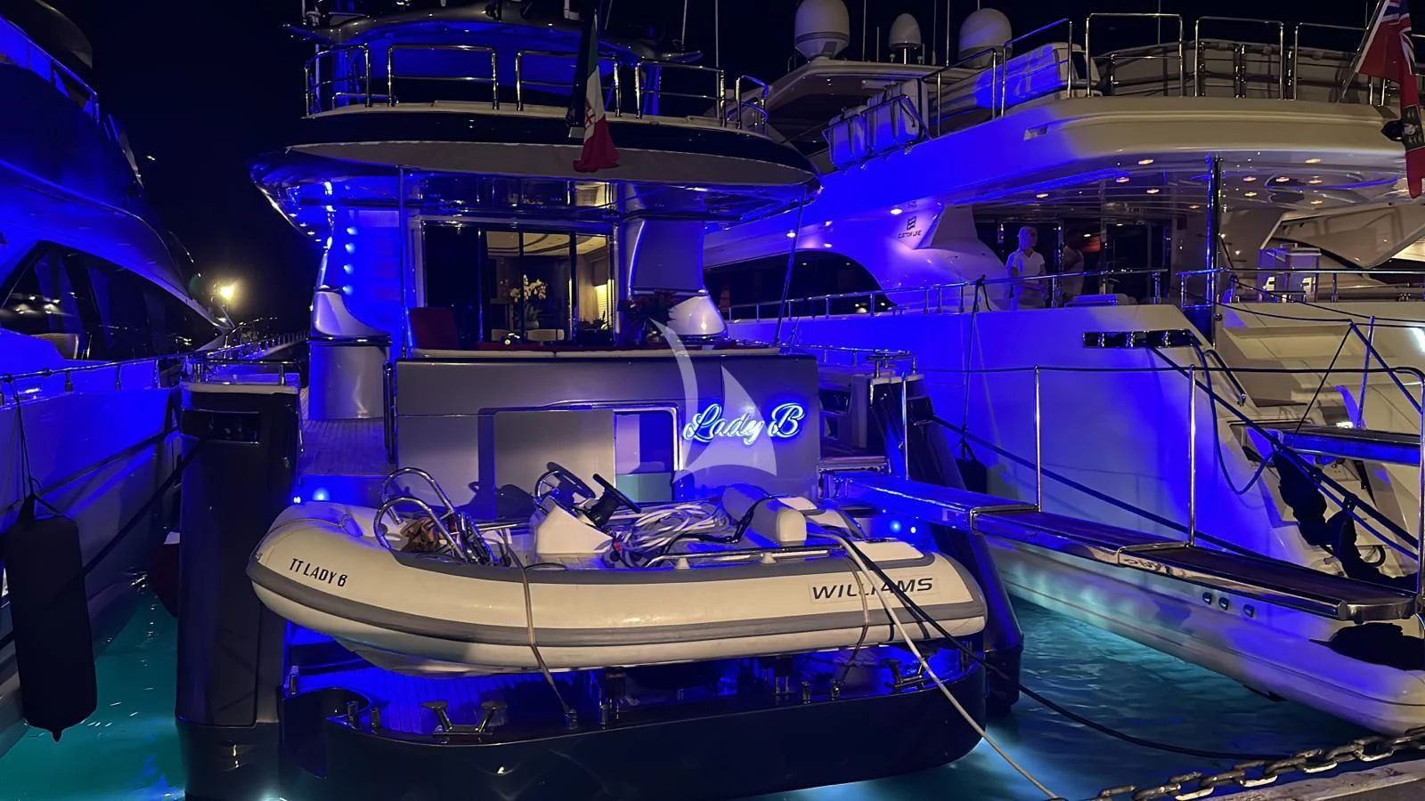 a boat on a boat aboard LADY B Yacht for Charter