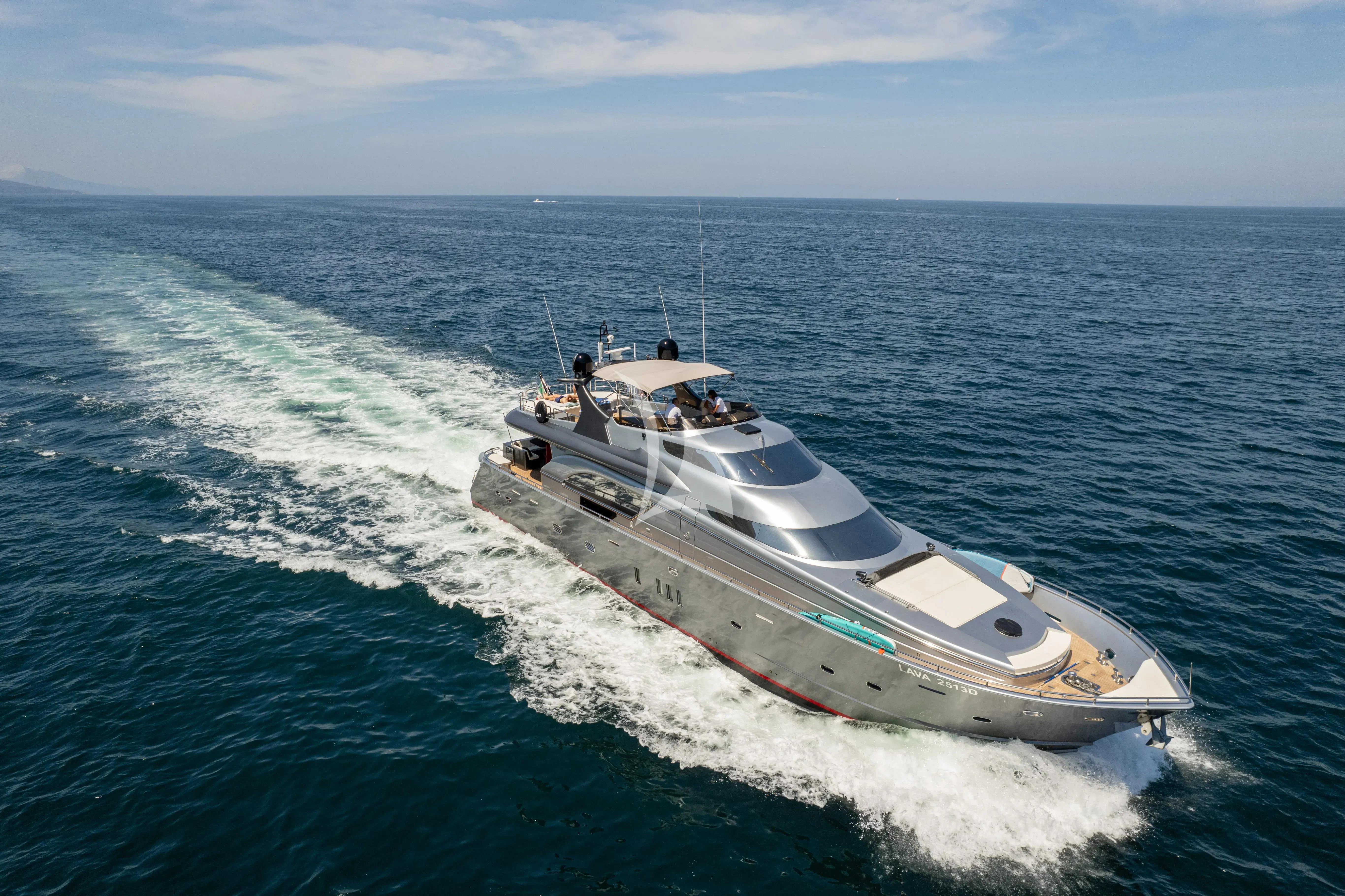 a boat on the water aboard LADY B Yacht for Charter
