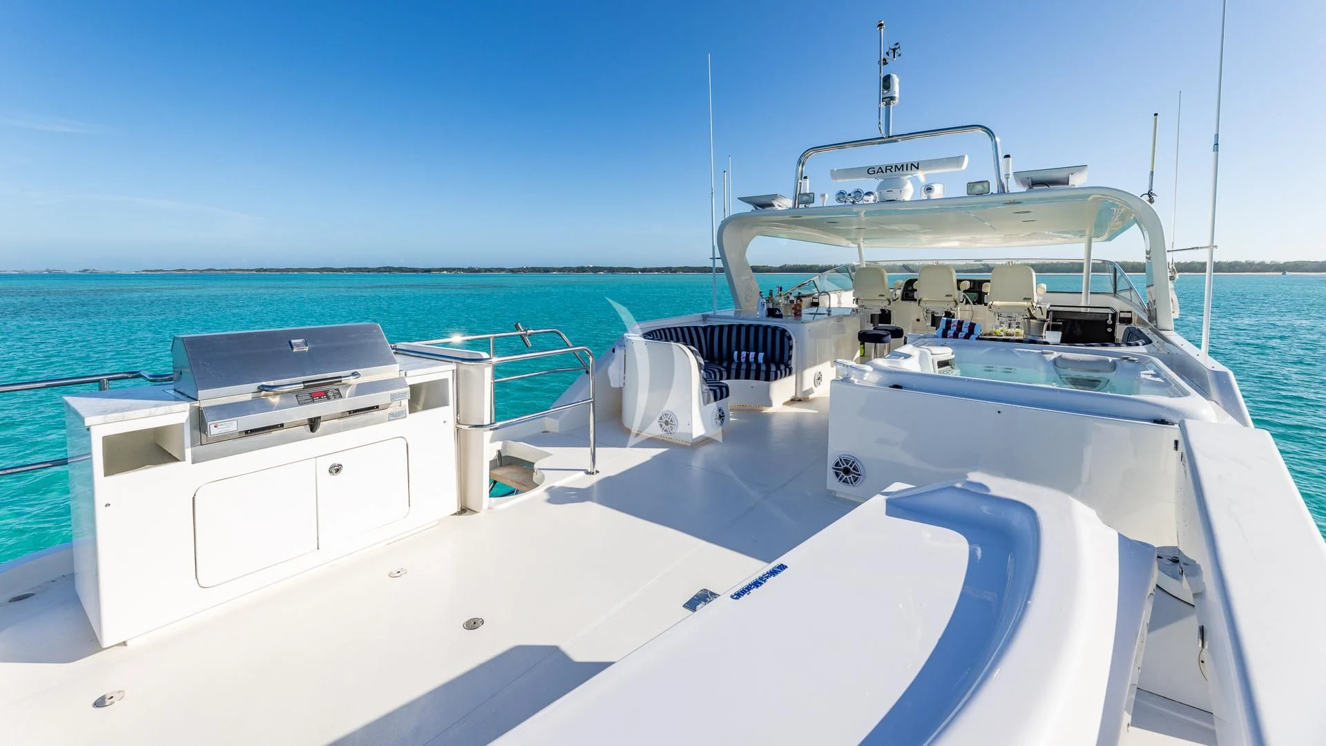 a boat on the water aboard LADY B Yacht for Charter