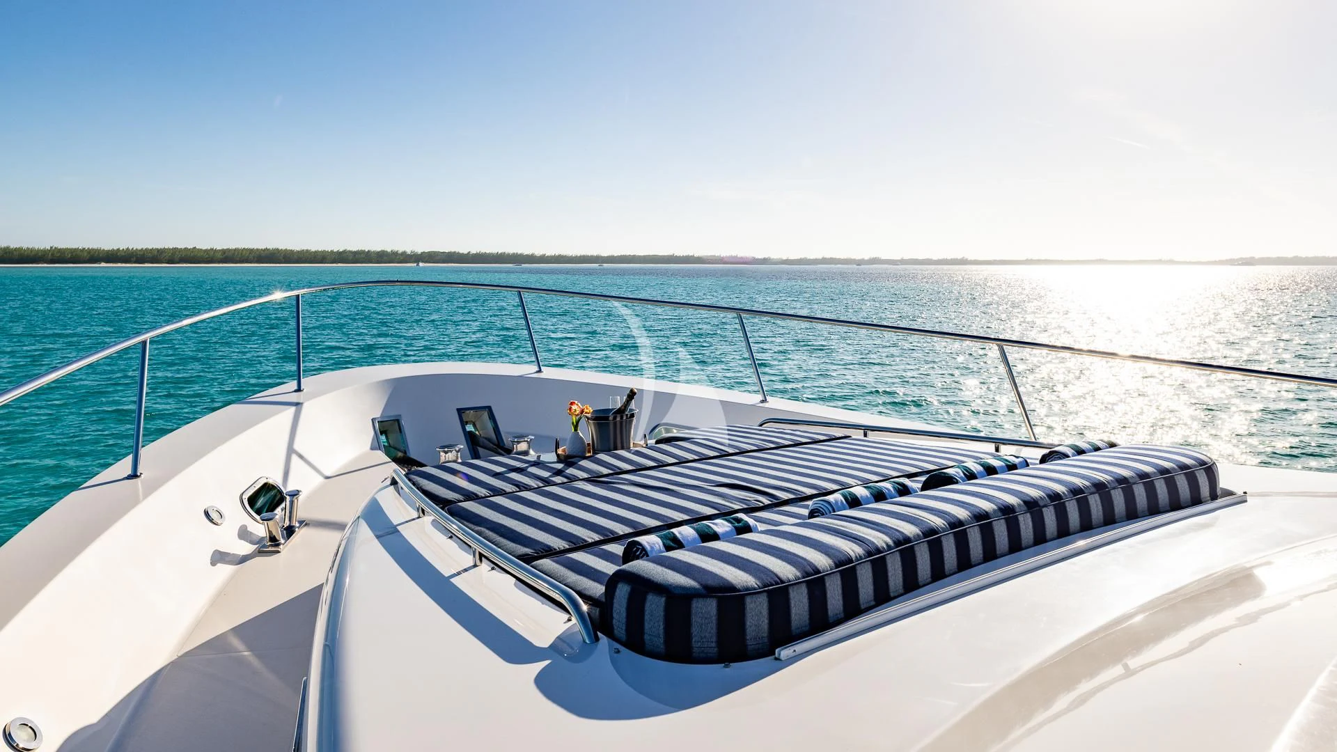 a boat on the water aboard LADY B Yacht for Charter