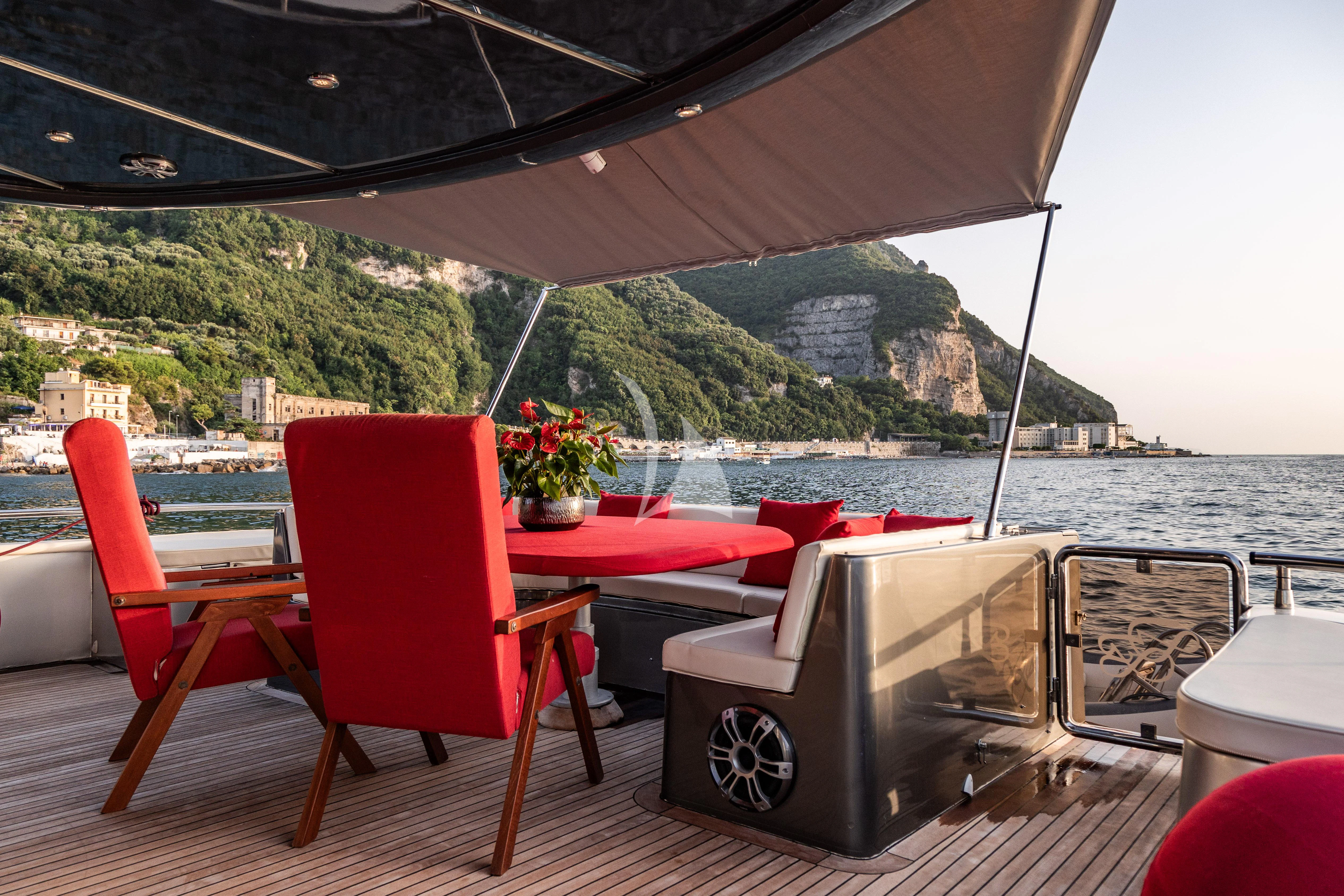 a boat on the water aboard LADY B Yacht for Charter