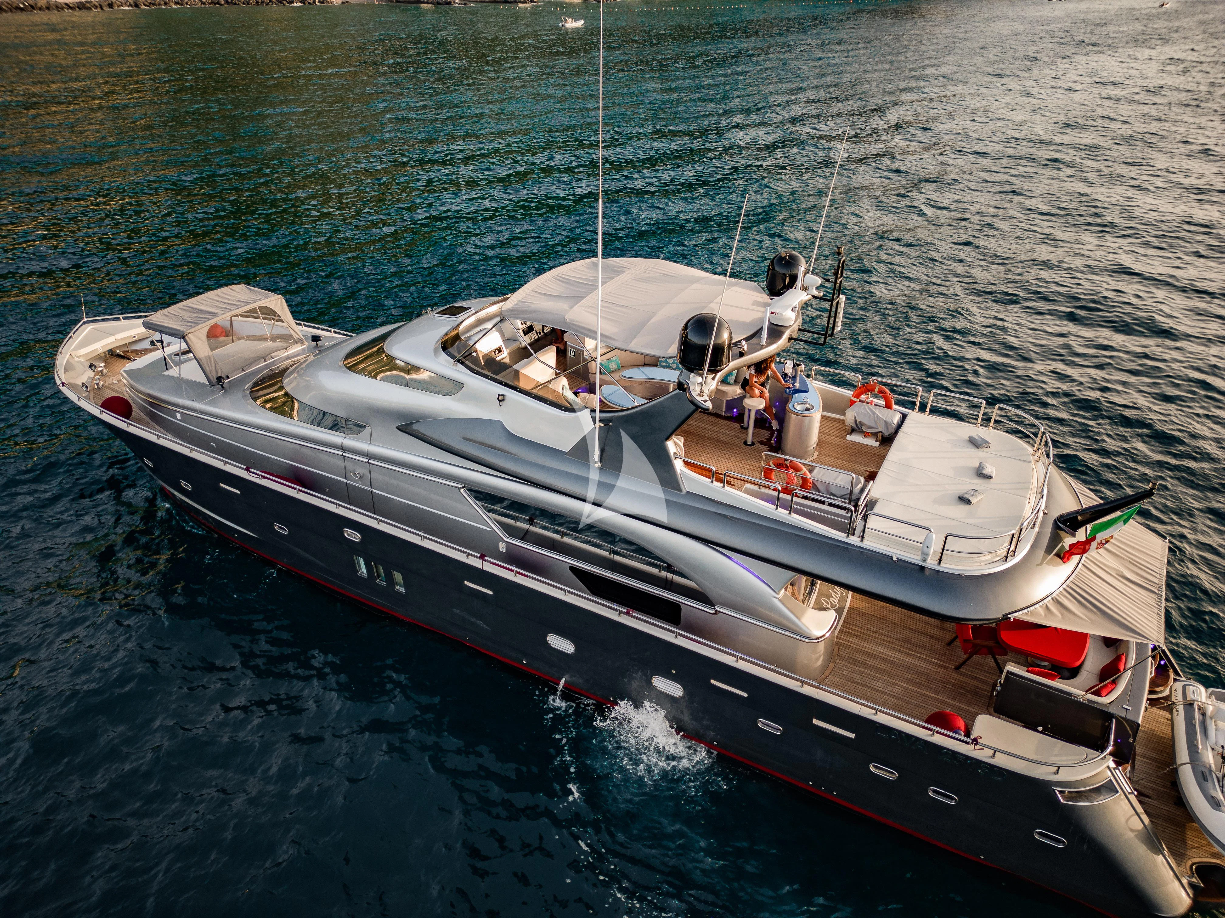 a boat on the water aboard LADY B Yacht for Charter