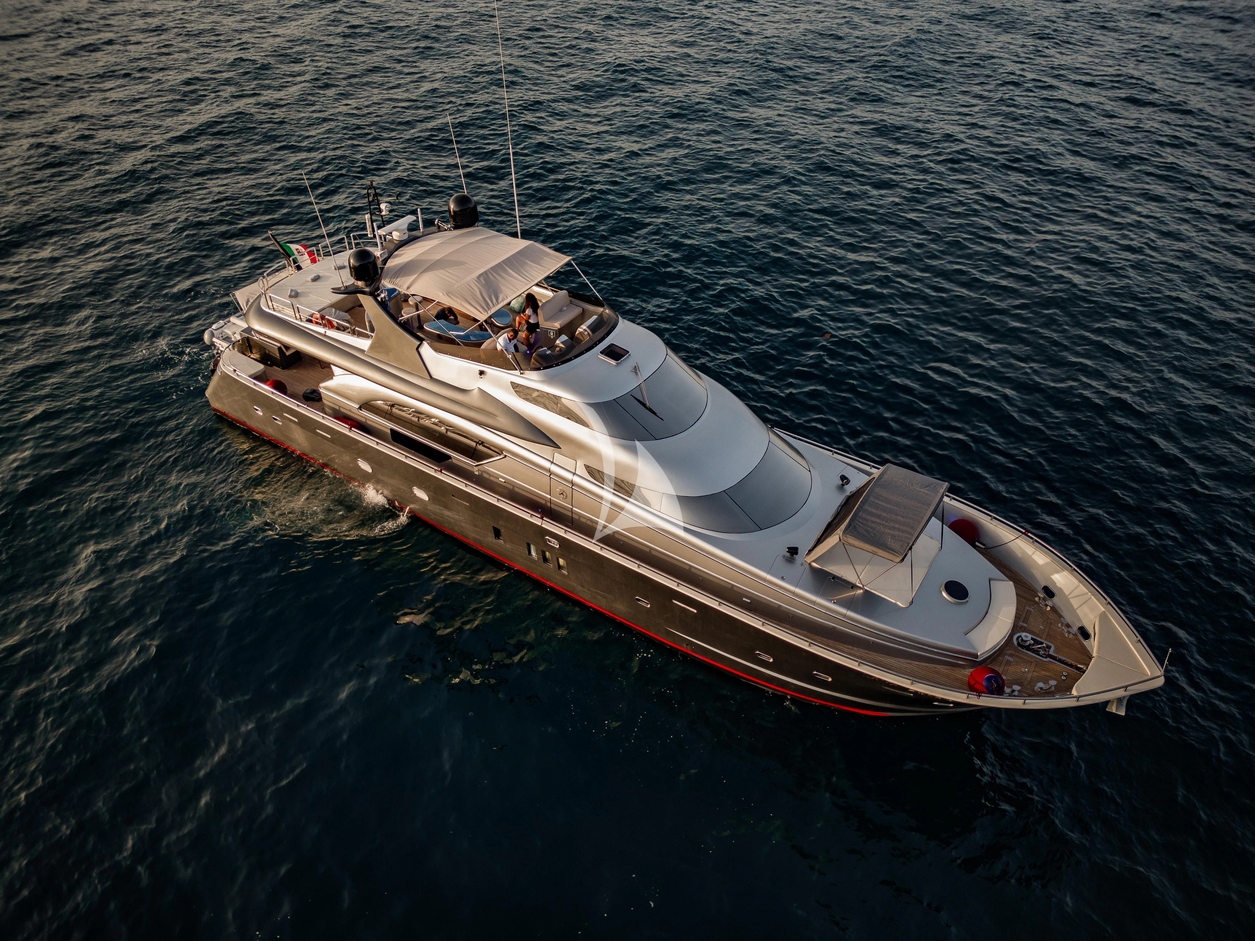 a boat on the water aboard LADY B Yacht for Charter