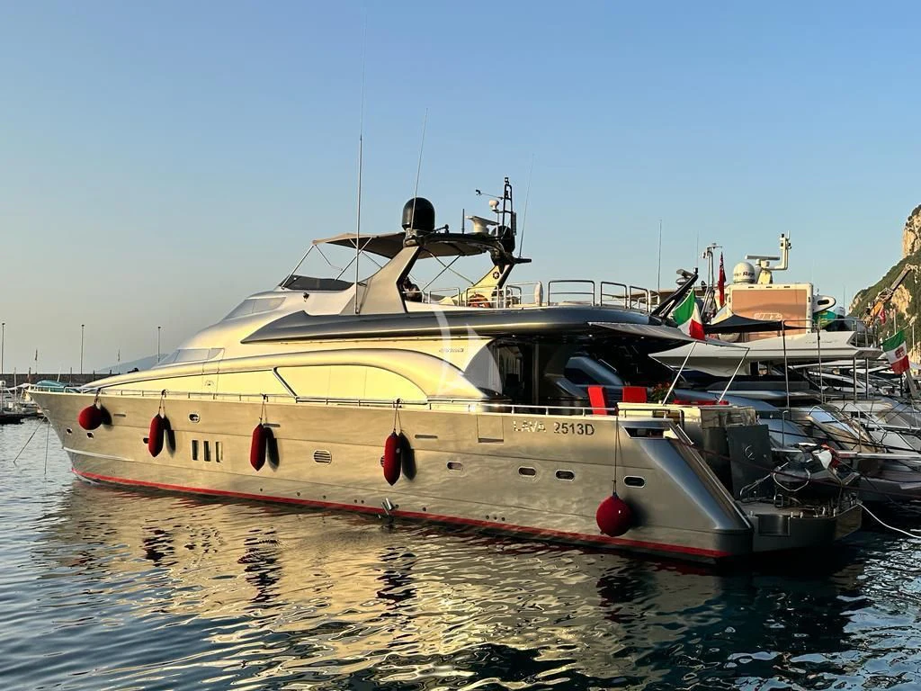 a boat in the water aboard LADY B Yacht for Charter