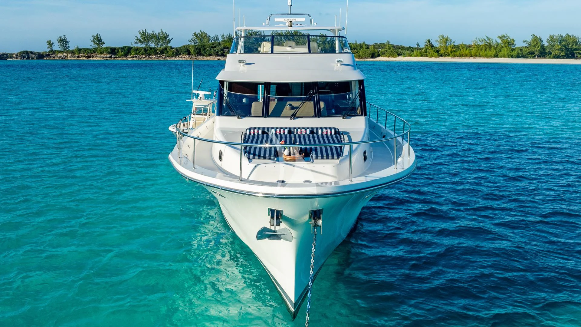 a boat on the water aboard LADY B Yacht for Charter