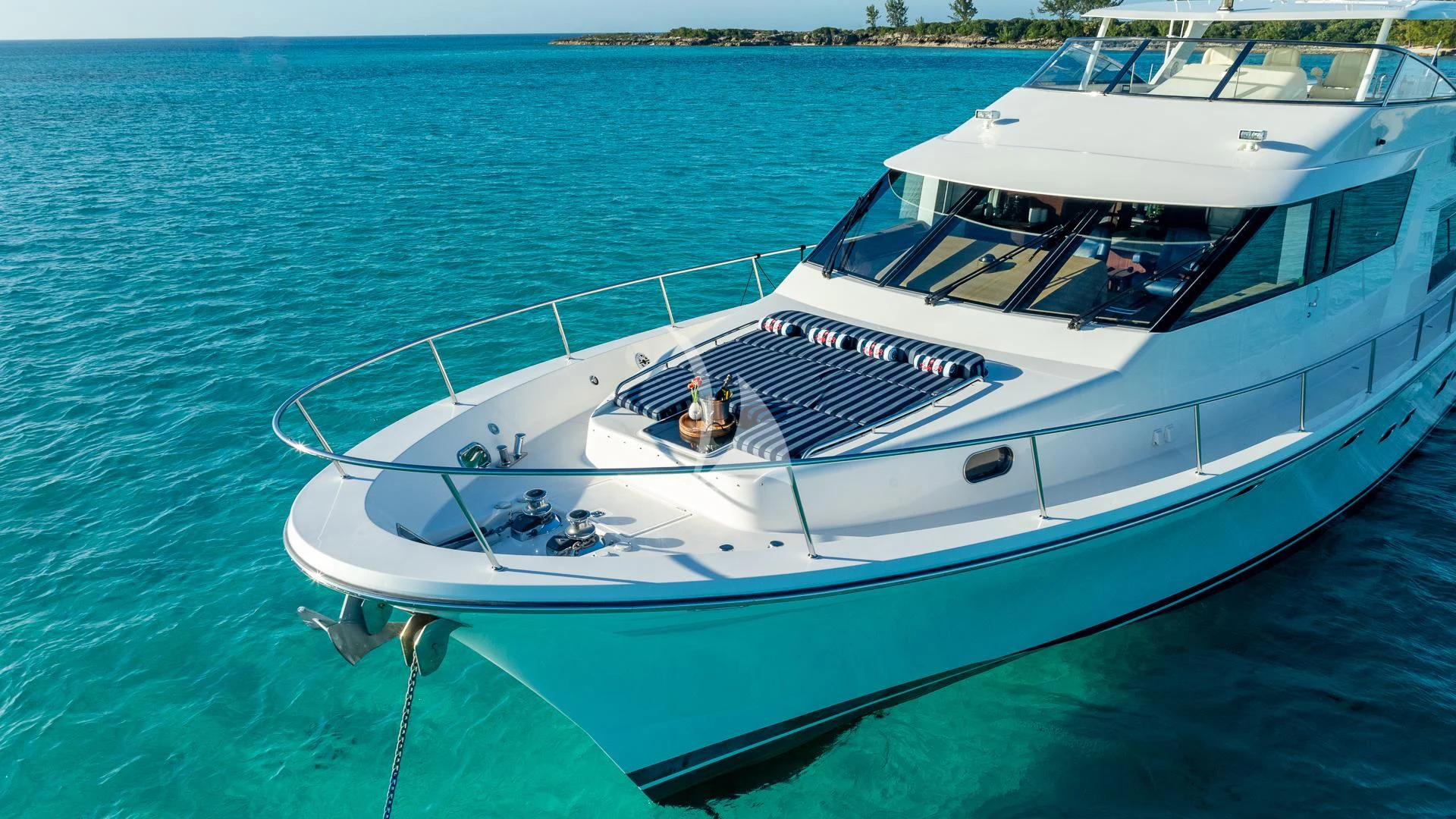 a boat on the water aboard LADY B Yacht for Charter