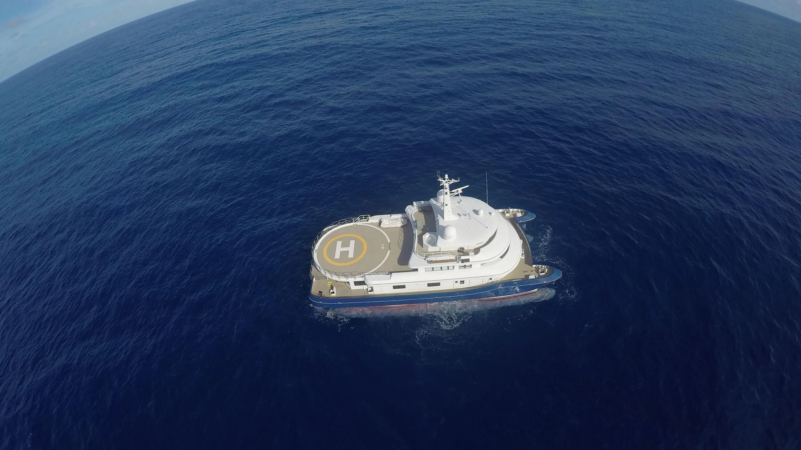 a boat in the water aboard NURJA Yacht for Sale