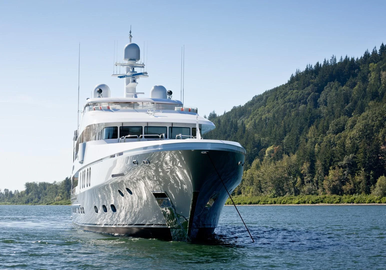 a boat on the water aboard CHASSEUR Yacht for Charter