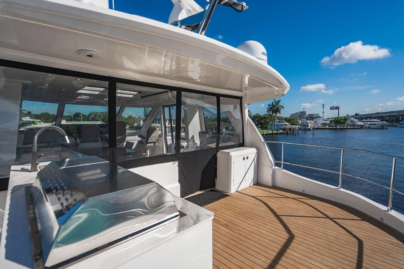 a boat on the water aboard PLANE TO SEA Yacht for Sale