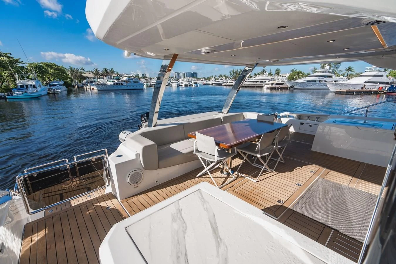 a boat on the water aboard PLANE TO SEA Yacht for Sale