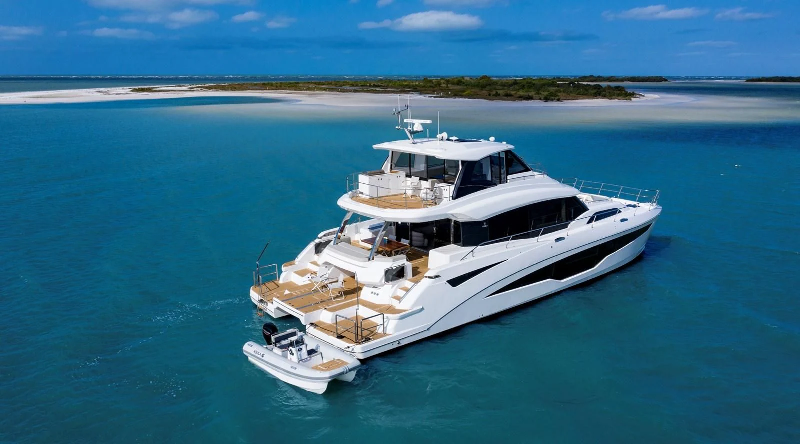 a boat in the water aboard PLANE TO SEA Yacht for Sale