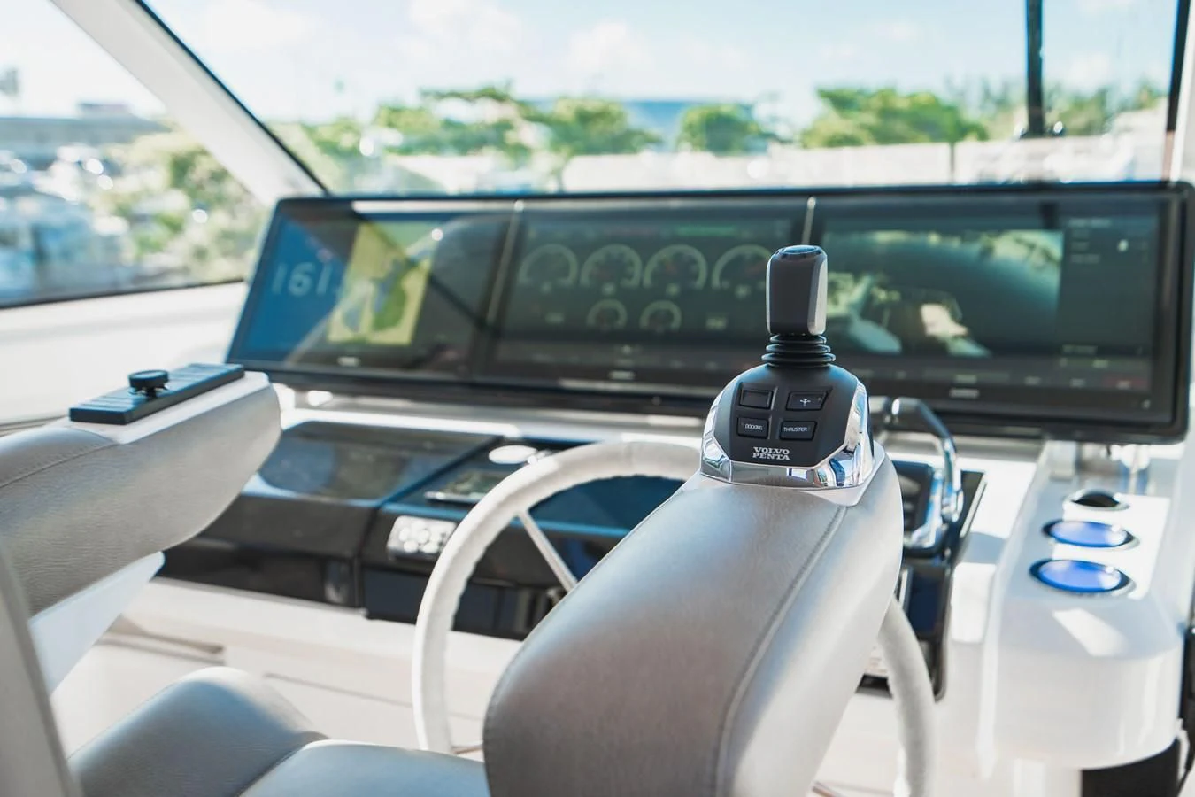 inside of a car aboard PLANE TO SEA Yacht for Sale