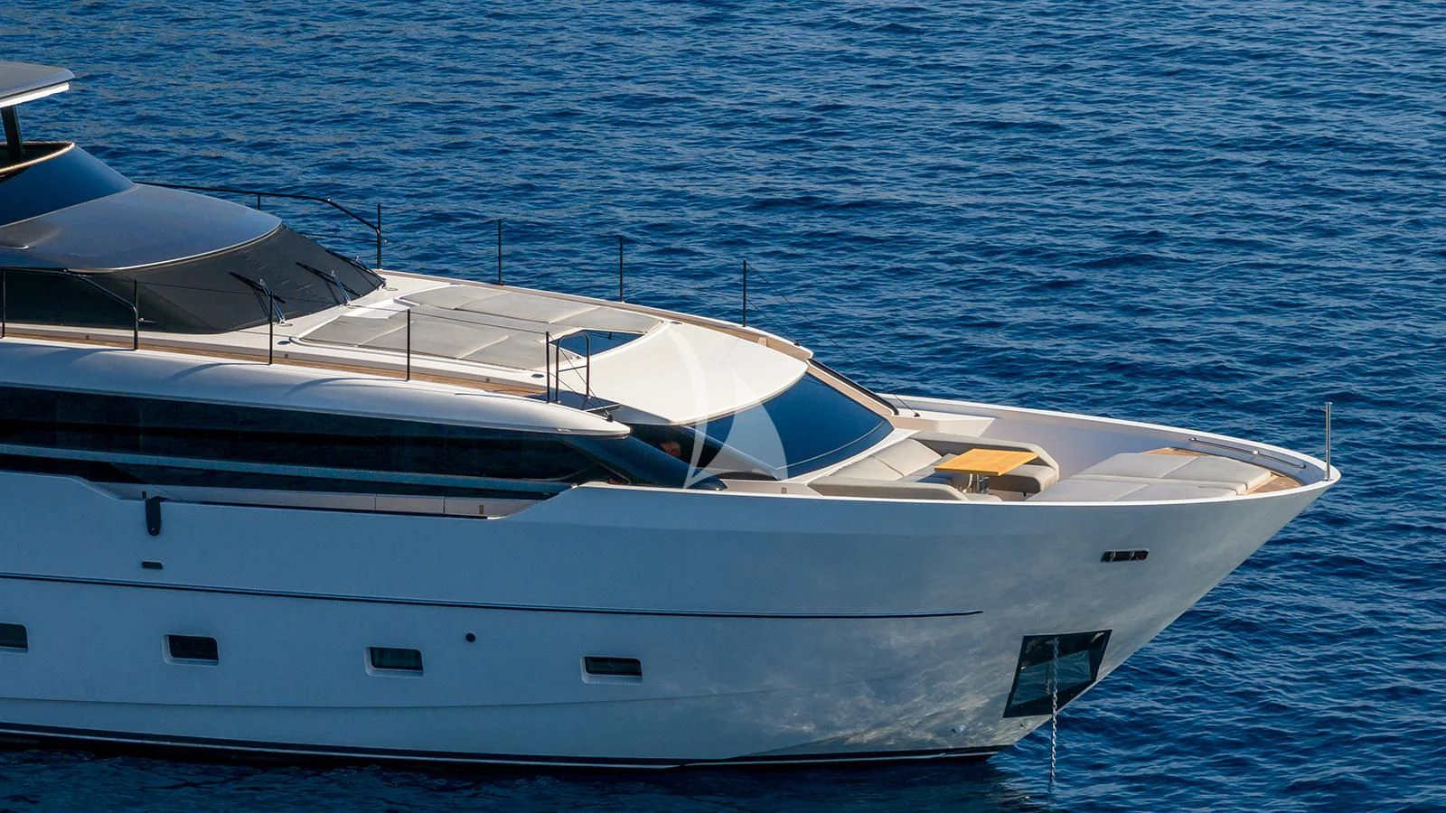 a white yacht in the water aboard JICJ Yacht for Sale