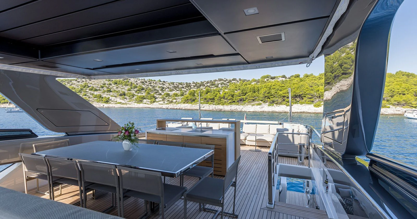a boat on the water aboard JICJ Yacht for Sale