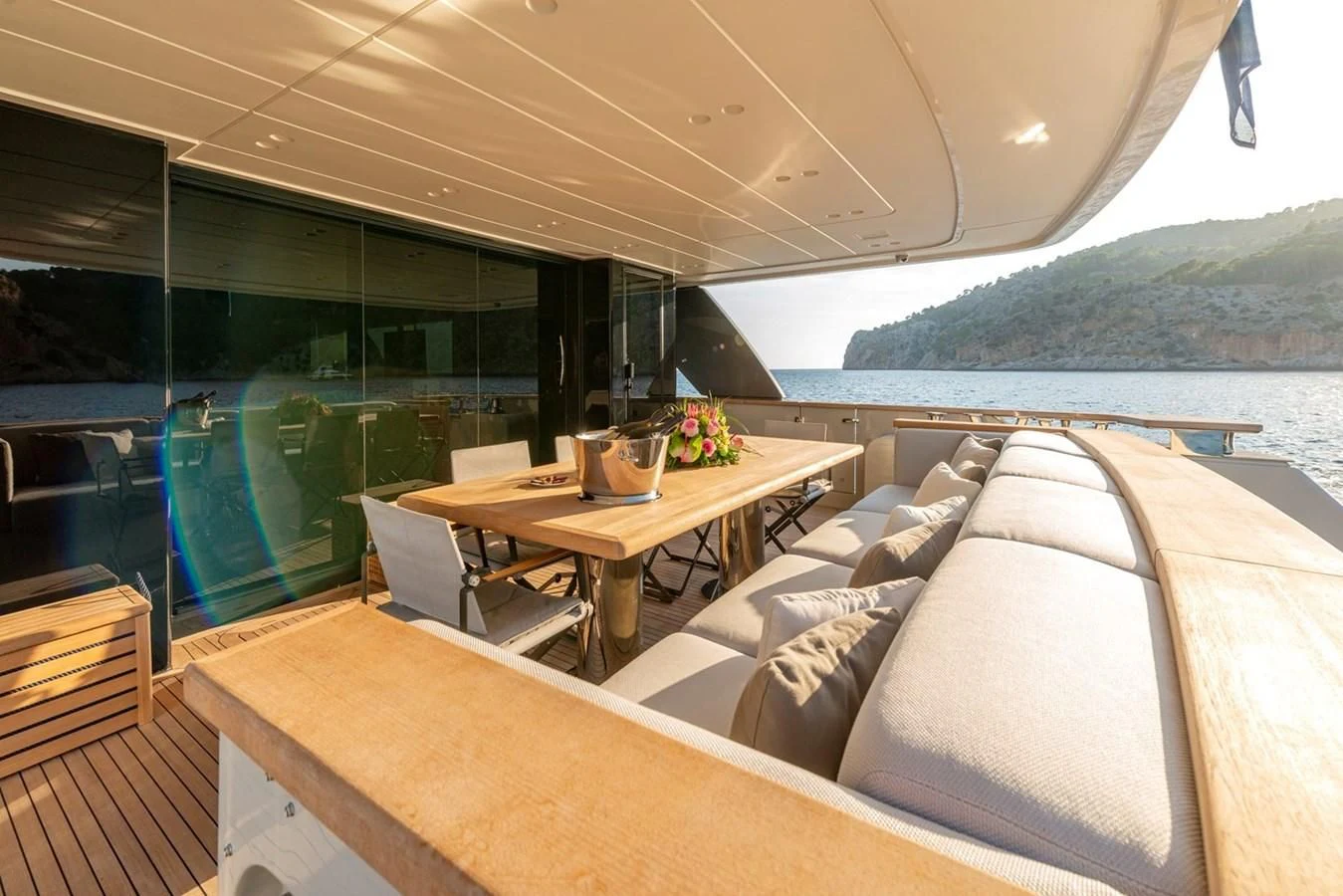 a boat on the water aboard JICJ Yacht for Sale