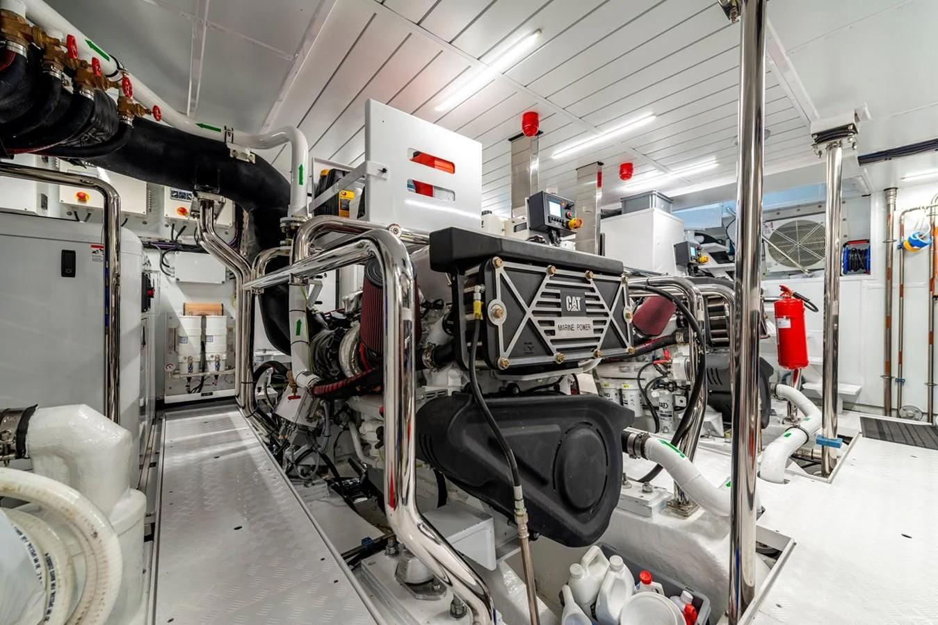 a room with machinery aboard JICJ Yacht for Sale