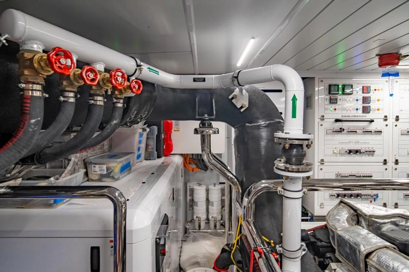 close-up of a machine aboard JICJ Yacht for Sale