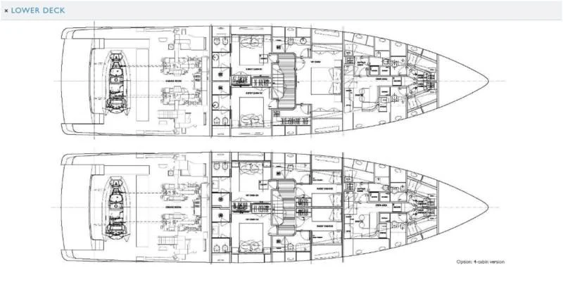 diagram aboard JICJ Yacht for Sale