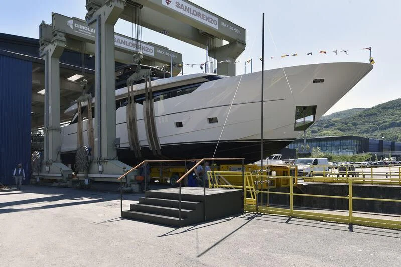 a large white boat aboard JICJ Yacht for Sale