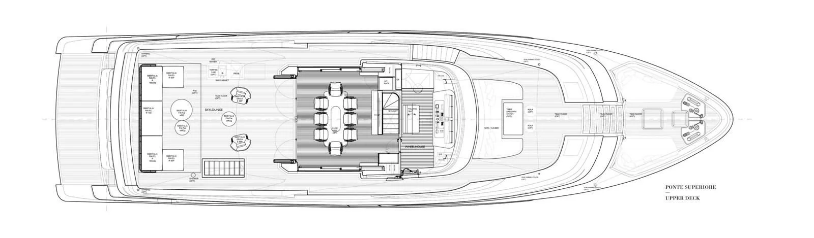 engineering drawing aboard JICJ Yacht for Sale