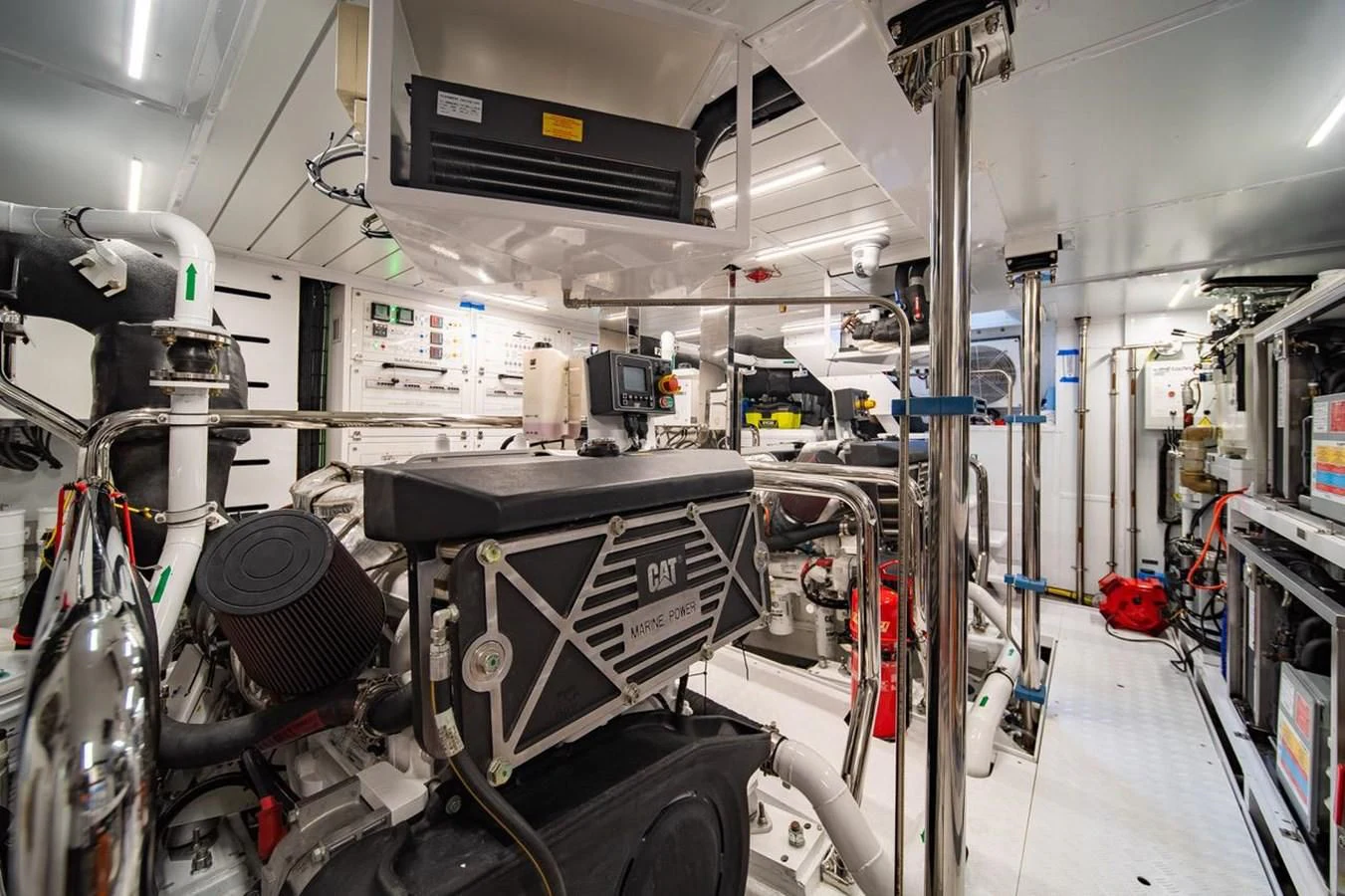 a room with machinery aboard JICJ Yacht for Sale