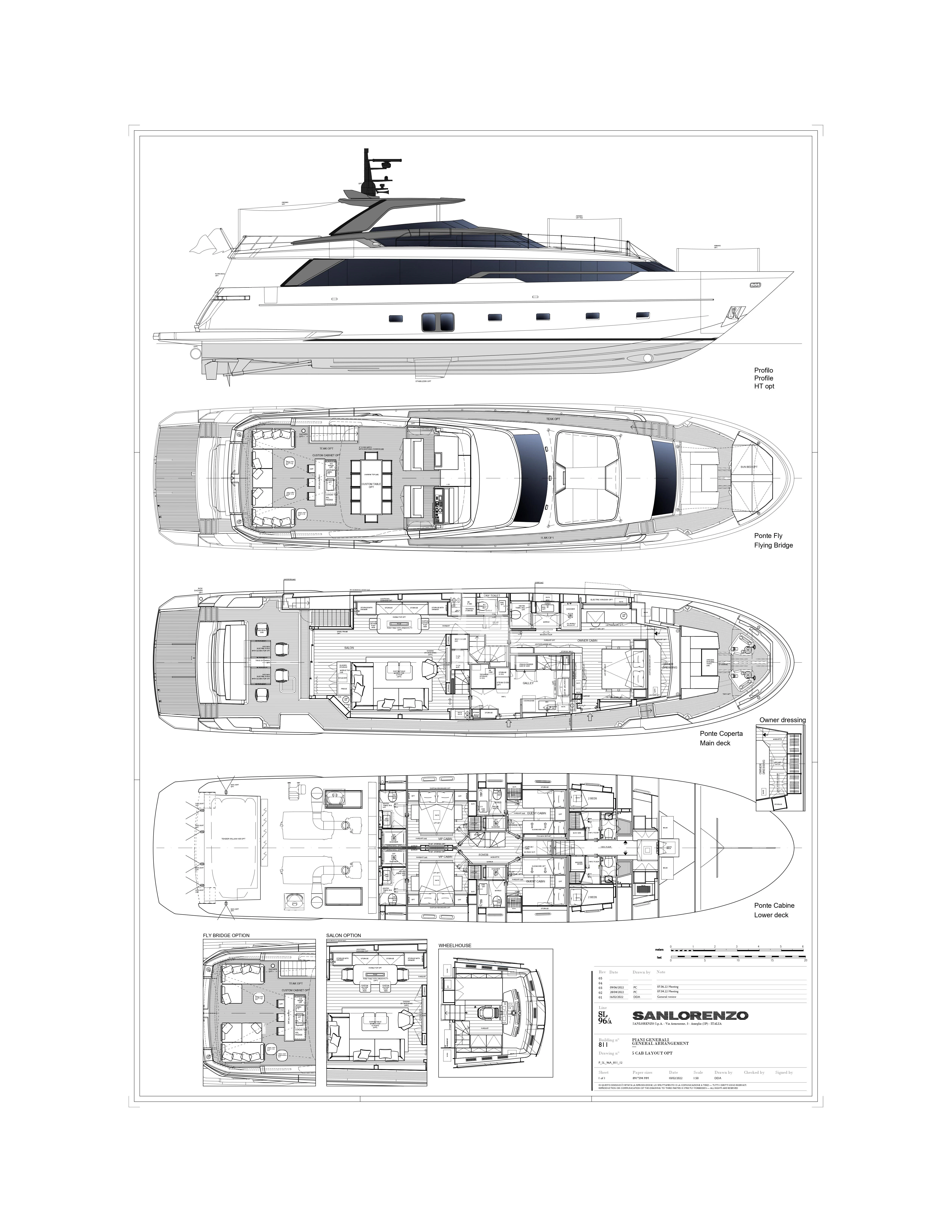 diagram, engineering drawing aboard JICJ Yacht for Sale