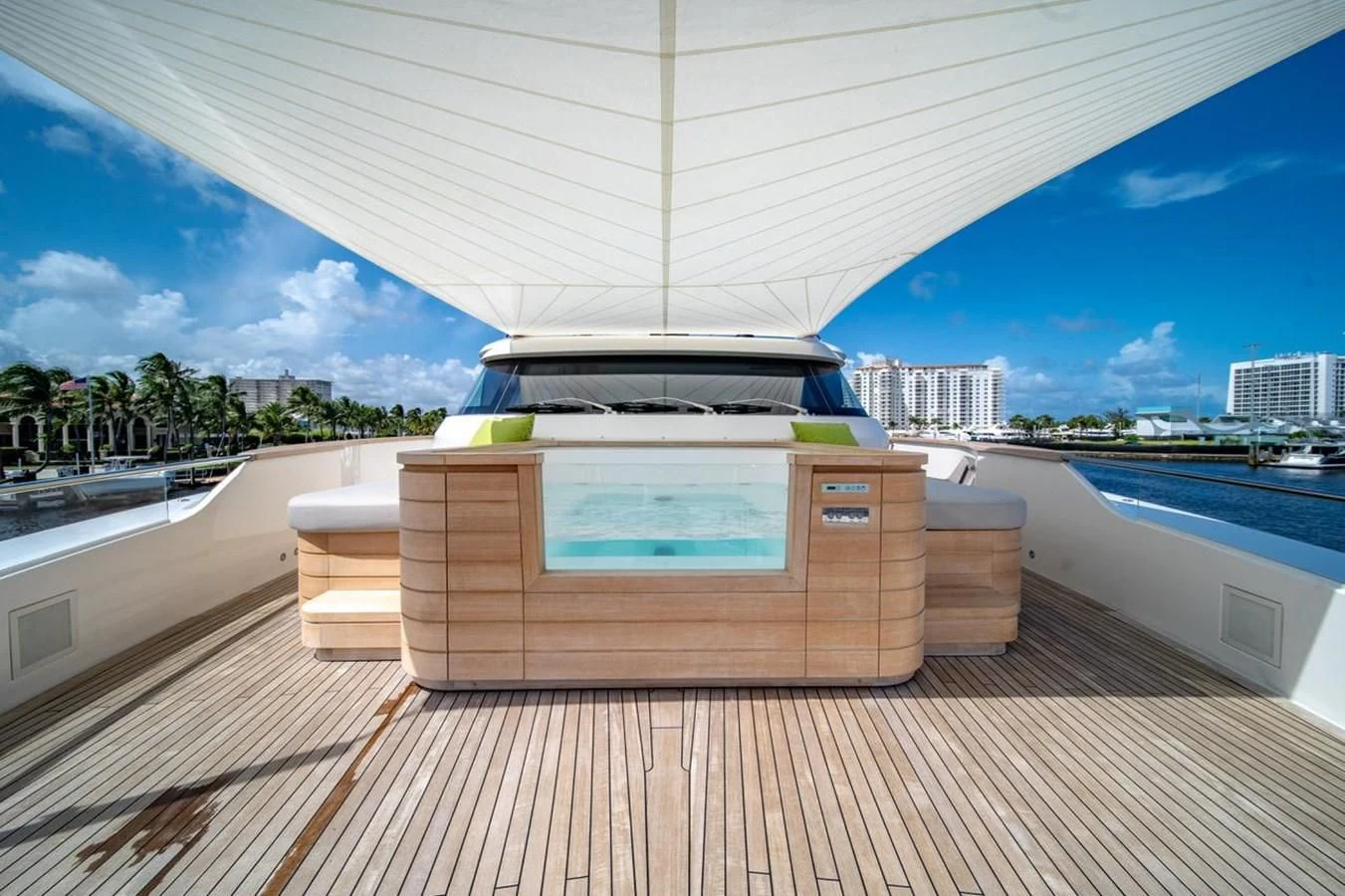 a boat on a dock aboard JICJ Yacht for Sale