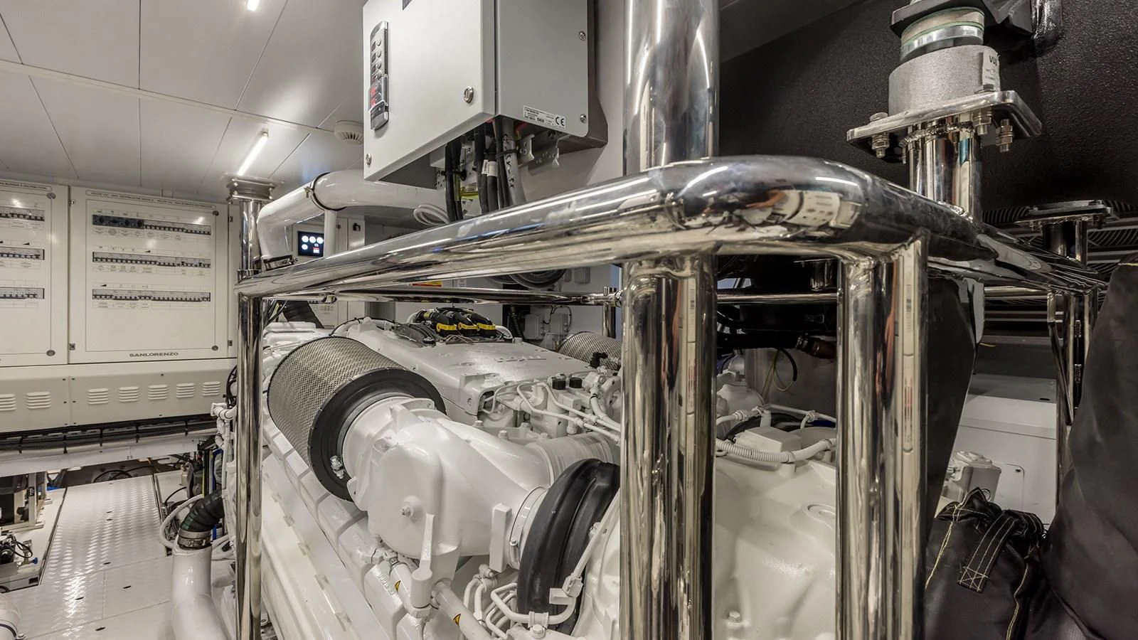 a machine in a factory aboard JICJ Yacht for Sale