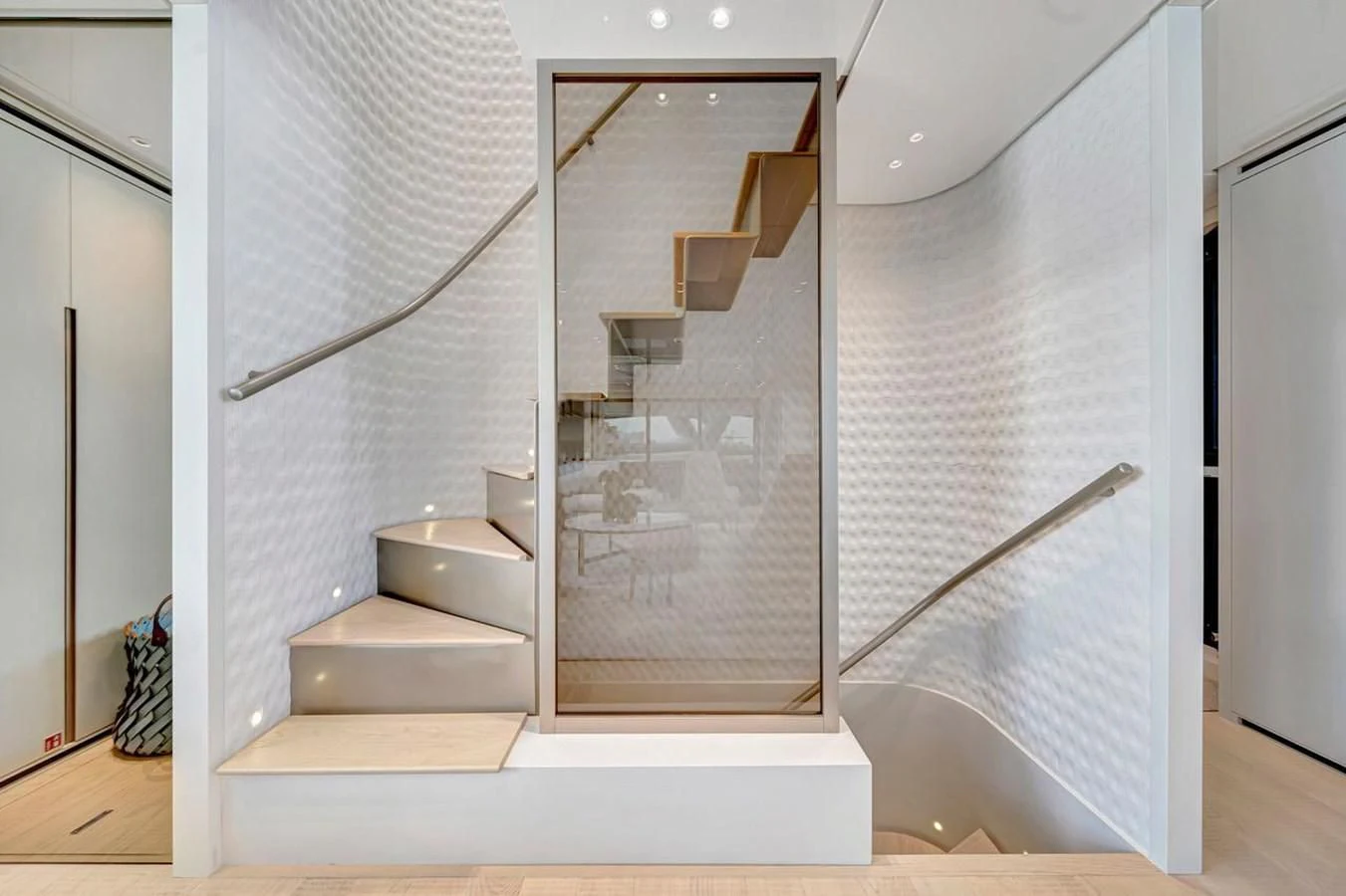 a shower unit in a bathroom aboard JICJ Yacht for Sale