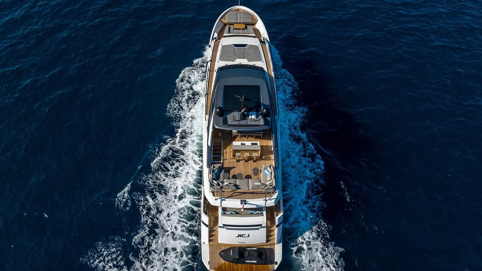 a boat in the water aboard JICJ Yacht for Sale