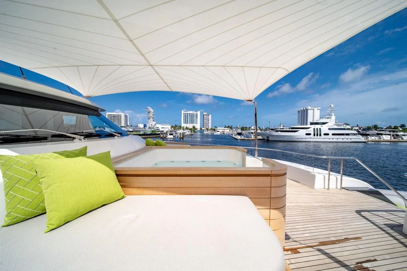 a boat on a body of water aboard JICJ Yacht for Sale